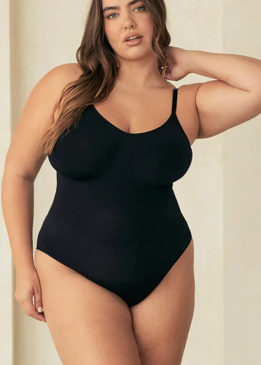 V Neck Spaghetti Butter Sculpt® Seamless Shapewear Bodysuit Pinsy Shapewear